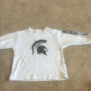 Michigan State Toddler White Long Sleeve Shirt